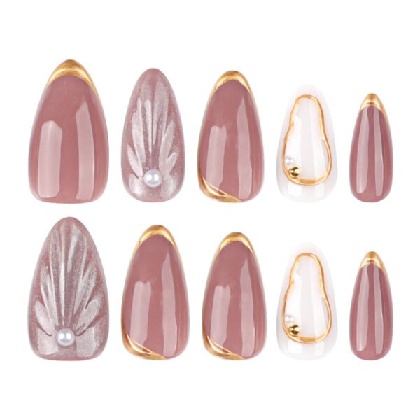 O1CN01wwusgi2NGHywYGnk3_!!4234819935-0-cib JP3787-Luxe French Cat Eye Press-Ons with 3D Shells | Reusable Salon Nails in Minutes
