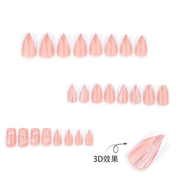 O1CN01xck9Od2NGHxbDc1JS_!!4234819935-0-cib JP3768-Heartbeat French Tips: Reusable Press-Ons with 3D Love & Salon-Free Glam