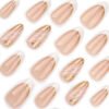JP3518-Reimagine Your French Tips: Gold-Cracked Elegance, Salon-Quality Without Salon Hassle (Reusable & Waterproof!)