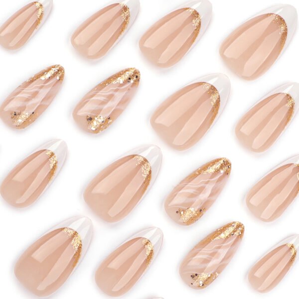 O1CN0139wXYx2NGHuZqCBeC_!!4234819935-0-cib JP3518-Reimagine Your French Tips: Gold-Cracked Elegance, Salon-Quality Without Salon Hassle (Reusable & Waterproof!)