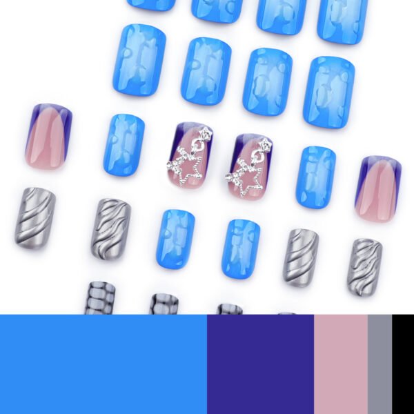 O1CN015ISyDK2NGHumXN2M2_!!4234819935-0-cib JP3507-Dive into Ocean Luxury: Reusable Wave French Tips with Shimmering Stars (Salon-Worthy & Waterproof!)