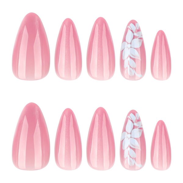 O1CN017hTO2Q2NGHzfJMLeb_!!4234819935-0-cib JP3986-Salon-Quality French Medium Square Press On Nails | Reusable 3D Pink Floral Fake Nails | Waterproof Falsies Nail Kit