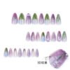 JP3398-Your Daily Dream Manicure: Sweet French Press-Ons with Pearl & Bows (30-Pc Monet-Inspired Set) 🎀💖