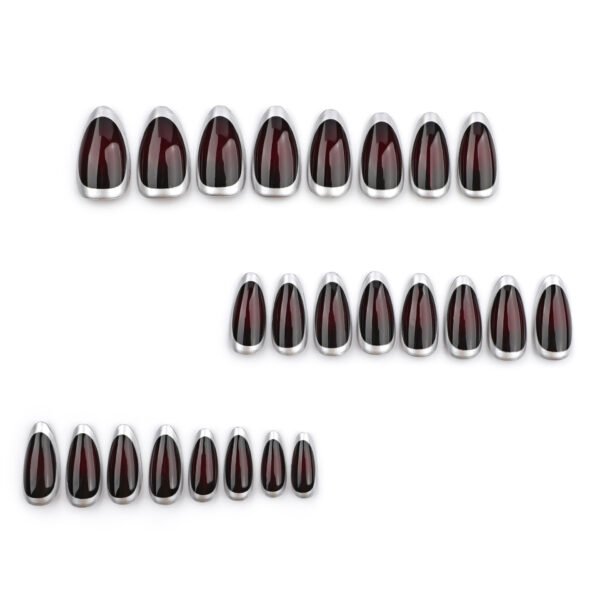 O1CN018rMK5G2NGHukO6urk_!!4234819935-0-cib JP3551-Modernist Winter Shine: Silver Geometric French Almond Nails - Sculpted Luxury ✨