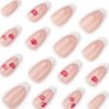 JP3569-Kiss Your Salon Hassles Goodbye: Romantic Lip Print French Tips (Reusable & Waterproof!)
