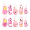 JP2800-Sweet Tooth Dreams: Reusable Ice Cream Cone French Press-On Nails!