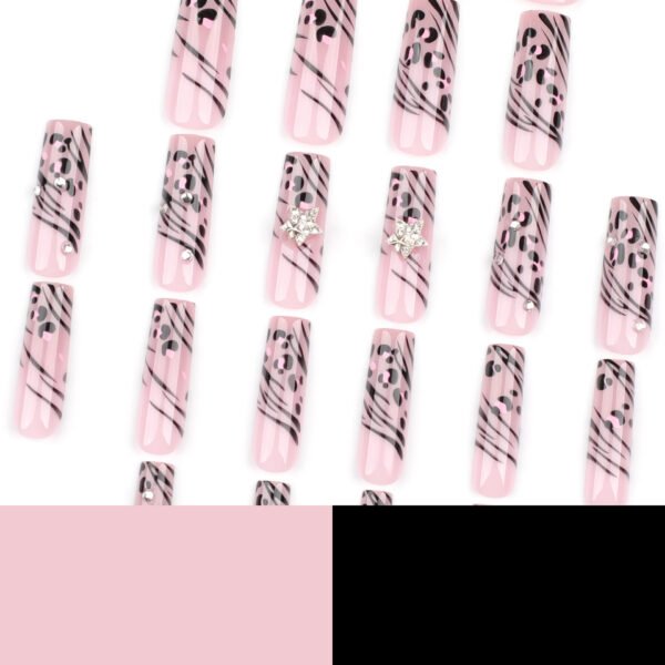O1CN01EPecJU2NGHuLxoc76_!!4234819935-0-cib JP3508-Boss Babe Approved: Reusable Leopard & 3D Star Press-Ons (Get the Baddie Vibe Instantly!)