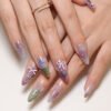 JP3398-Your Daily Dream Manicure: Sweet French Press-Ons with Pearl & Bows (30-Pc Monet-Inspired Set) 🎀💖