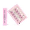 GD09-Understated French Elegance: Short Almond Reusable Press On Nails for Effortless Sophistication