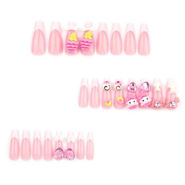 O1CN01NgeJWX2NGHuoGk6UM_!!4234819935-0-cib JP2800-Sweet Tooth Dreams: Reusable Ice Cream Cone French Press-On Nails!
