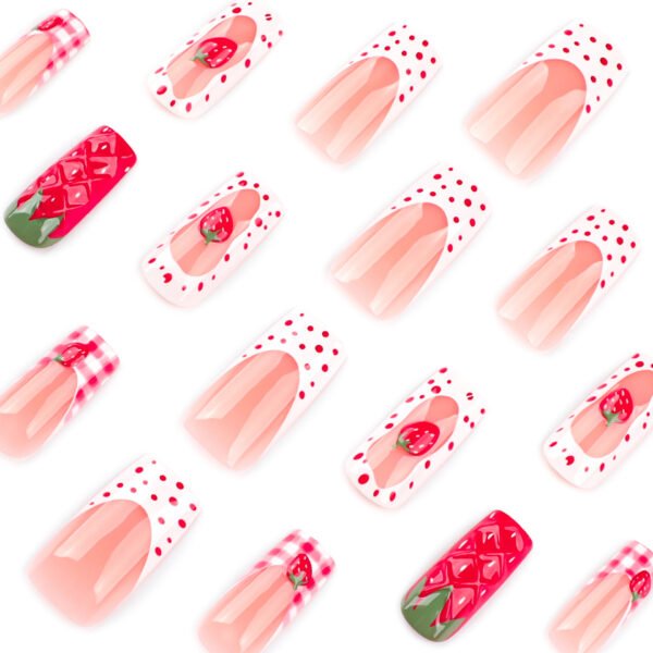 O1CN01OSZ58B2NGHzbyxs3x_!!4234819935-0-cib JP4045-Juicy 3D Strawberry French Tip Press On Nails | Sweet & Reusable Salon Glam