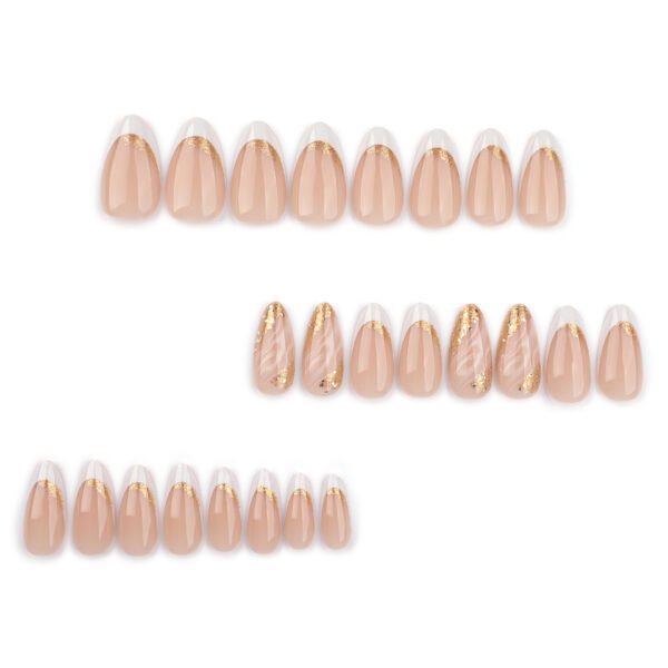 O1CN01Tr0HqT2NGHudtVmiu_!!4234819935-0-cib JP3518-Reimagine Your French Tips: Gold-Cracked Elegance, Salon-Quality Without Salon Hassle (Reusable & Waterproof!)