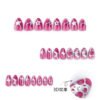 JP3559-Molten Silver Flame Press Ons: 3D Fire & Crystal Ombré ​​*Reusable Waterproof Art - Salon Intensity, Zero Sacrifice​​*