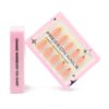 GD68-Luxury French Almond Press On Nails with Realistic 3D Cherry Designs | Reusable Spring Falsies Kit | Waterproof Salon Alternative Manicure​
