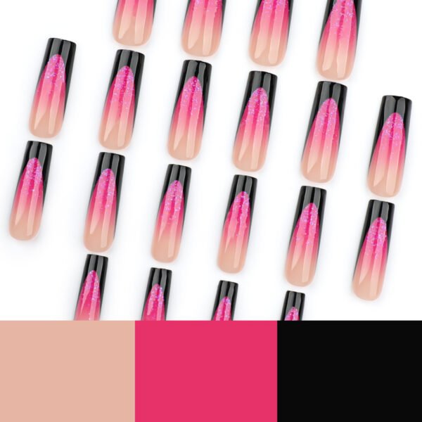 O1CN01WivIRh2NGHurky9BZ_!!4234819935-0-cib JP3548-Noir Glam: Matte Black French Press Ons with Blood Red Glitter Fade