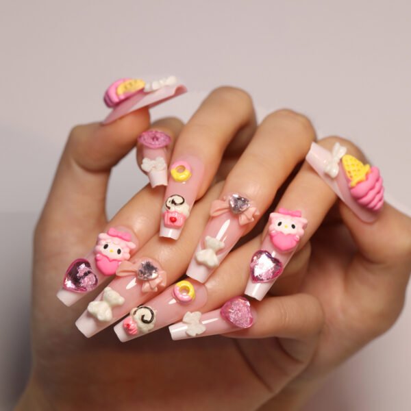 O1CN01acOlSk2NGHur7G1e8_!!4234819935-0-cib JP2800-Sweet Tooth Dreams: Reusable Ice Cream Cone French Press-On Nails!