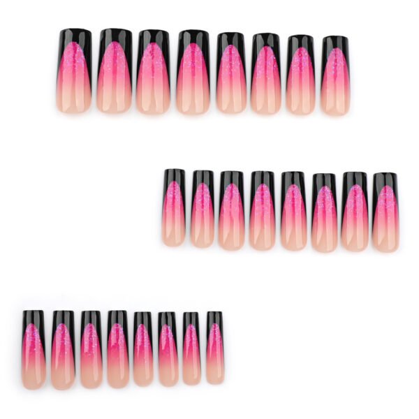 O1CN01ayppJS2NGHun4UZ0w_!!4234819935-0-cib JP3548-Noir Glam: Matte Black French Press Ons with Blood Red Glitter Fade