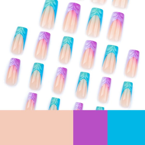 O1CN01bNs6J42NGHuIlllP8_!!4234819935-0-cib JP3388-Luxury in Minutes: 3D Waterdrop French Tip Press-Ons (Salon-Worthy & Reusable!)