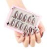 GD61-Rich Brown Solid Almond Press Ons | 30-Pc Premium Short Nails Set​