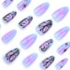 JP3541-Unlock Whimsical Charm: 3D Heart & Butterfly French Tips (Reusable, Waterproof & Protective!)​