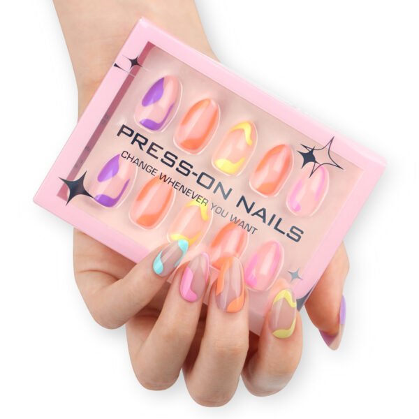O1CN01feTu1Q2NGHurhWsCS_!!4234819935-0-cib GD27-Reinvent Your French Manicure: Bold Short Almond Press-Ons (Reusable & Waterproof!)