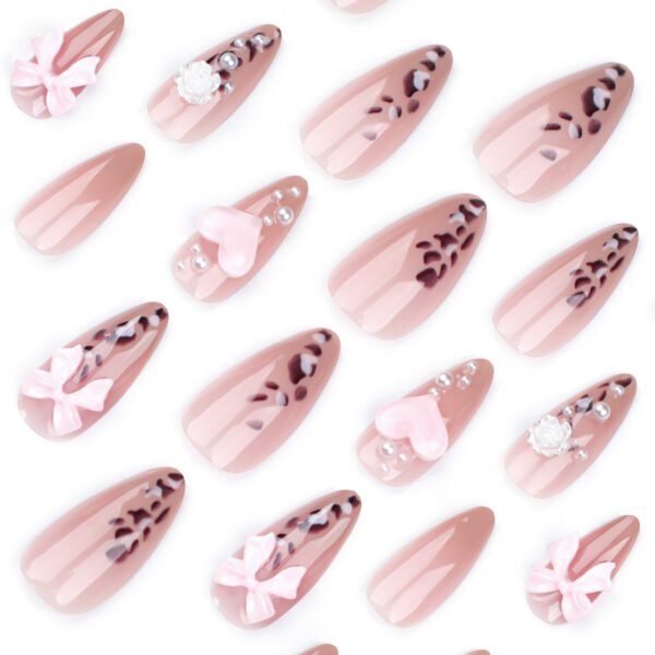 O1CN01gA2zR72NGHu3WZuna_!!4234819935-0-cib JP3432-Instantly Enchanting: Reusable 3D Bow & Pearl Press-On Nails (Fairy Tale Nails Without the Price!)