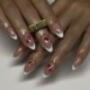JP3569-Kiss Your Salon Hassles Goodbye: Romantic Lip Print French Tips (Reusable & Waterproof!)