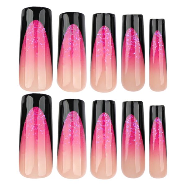 O1CN01ithsp62NGHuqqxPY3_!!4234819935-0-cib JP3548-Noir Glam: Matte Black French Press Ons with Blood Red Glitter Fade