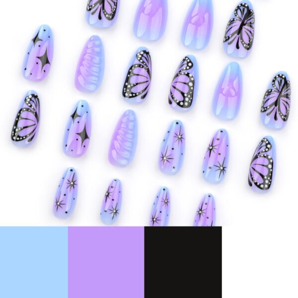 O1CN01jGEt2X2NGHui5Bd8m_!!4234819935-0-cib JP3541-Unlock Whimsical Charm: 3D Heart & Butterfly French Tips (Reusable, Waterproof & Protective!)