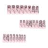 JP3508-Boss Babe Approved: Reusable Leopard & 3D Star Press-Ons (Get the Baddie Vibe Instantly!)