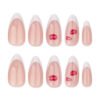 JP3569-Kiss Your Salon Hassles Goodbye: Romantic Lip Print French Tips (Reusable & Waterproof!)
