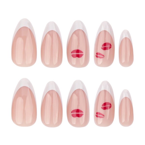 O1CN01n8Owkq2NGHujtX9be_!!4234819935-0-cib JP3569-Kiss Your Salon Hassles Goodbye: Romantic Lip Print French Tips (Reusable & Waterproof!)