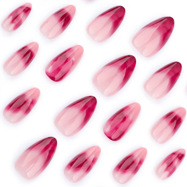 O1CN01sSZfb82NGHuyrVsDp_!!4234819935-0-cib JP3581-Effortless Drama: Blood-Red Ombre French Tips (Salon-Impact, Zero Damage!)