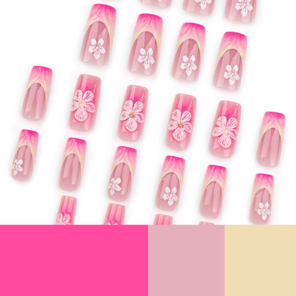 O1CN01xJsKPJ2NGHuWQMxmC_!!4234819935-0-cib JP3500-Timeless Blush & Florals: Reusable French Press On Nails (Short Square) 💗🌼