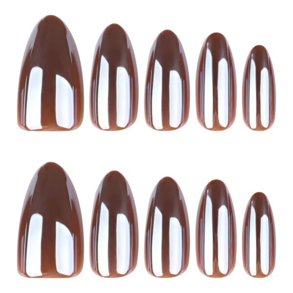 O1CN01xuUEqj2NGHzcKfzKM_!!4234819935-0-cib GD61-Rich Brown Solid Almond Press Ons | 30-Pc Premium Short Nails Set