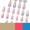 JP3471-Flawless French Tips in Minutes: Reusable Almond Nails That Empower Your Busy Lifestyle​