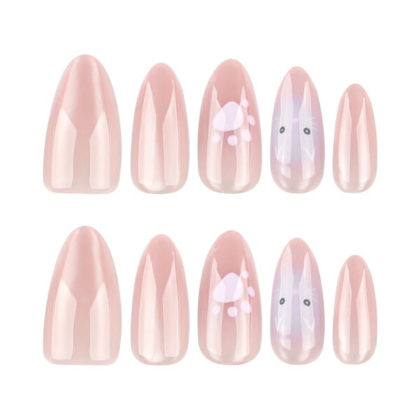 O1CN01ZKWimT2NGI0Cmb6Ak_!!4234819935-0-cib JP4008-Glittering Cat Eye Press On Nails with Cute Cat Design Reusable False Nails for Women Girls Party