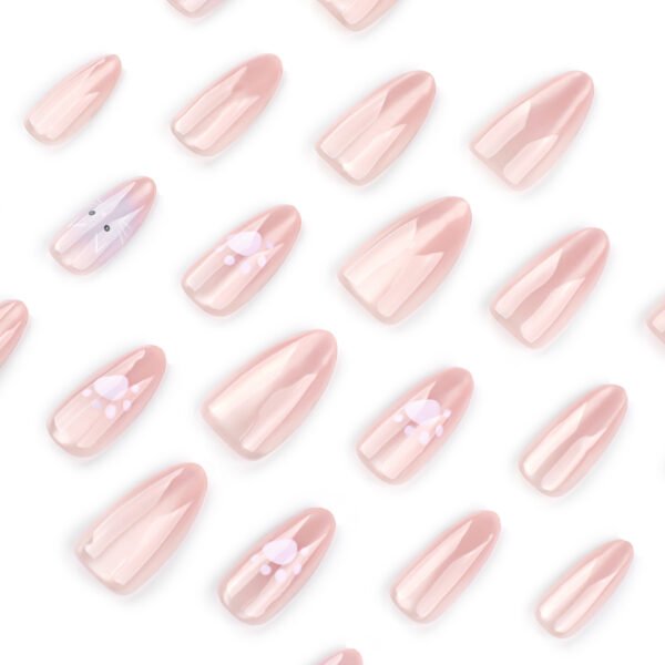 O1CN01kmG4ye2NGI0E3yH5o_!!4234819935-0-cib JP4008-Glittering Cat Eye Press On Nails with Cute Cat Design Reusable False Nails for Women Girls Party